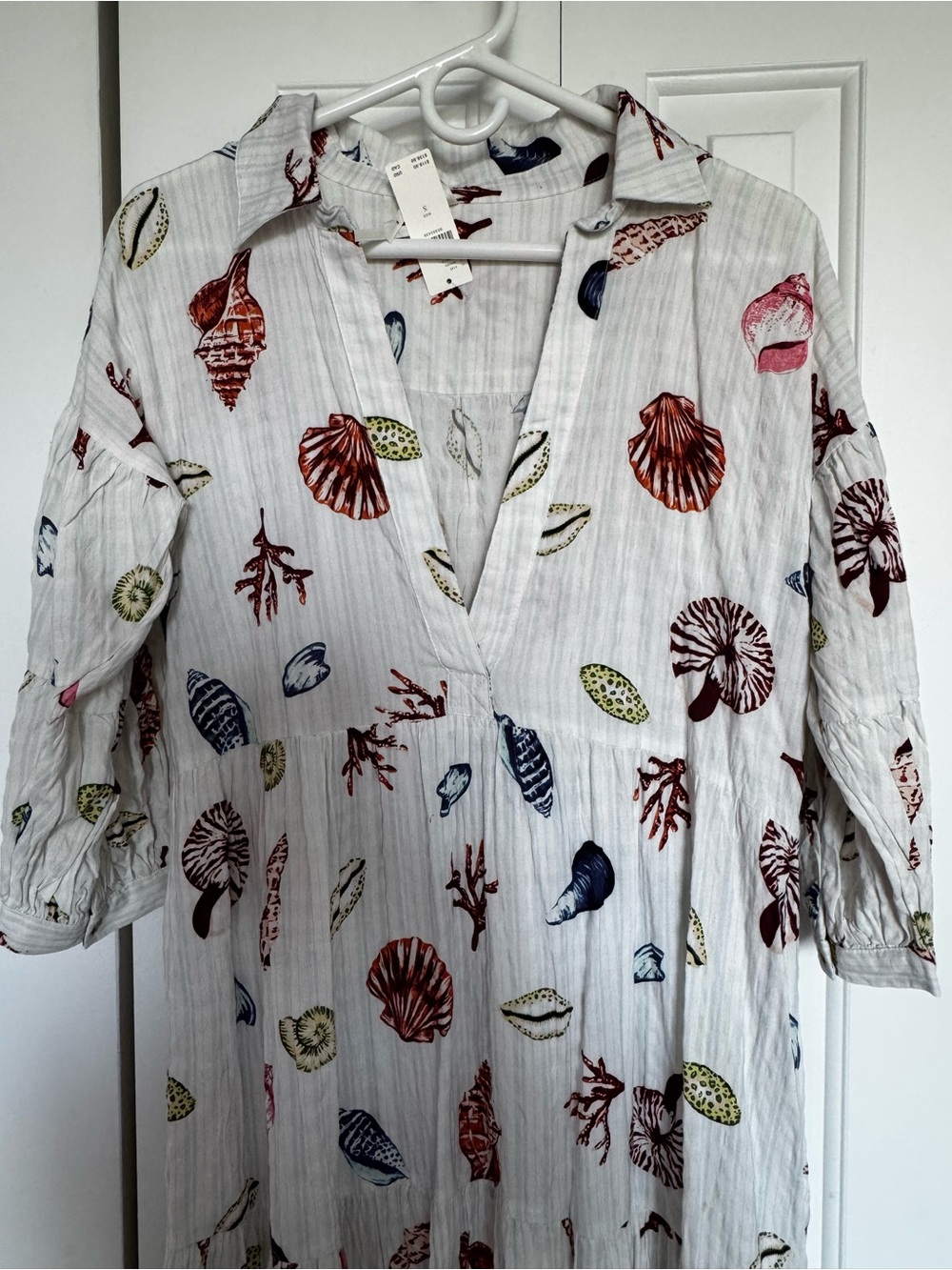 Anthropology Maxi Dress with Shell Print - Picture 2 of 5